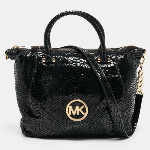 Python Embossed Fulton Satchel - MICHAEL Michael Kors - Modalova