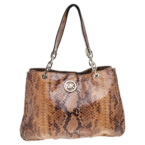 Python Embossed Leather Tote - MICHAEL Michael Kors - Modalova