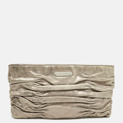 Leather Webster Ruched Clutch - MICHAEL Michael Kors - Modalova