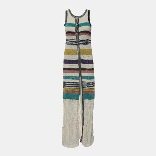 Striped Crochet Long Outer Dress IT Women 38 - Missoni - Modalova