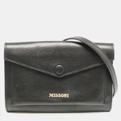 Leather Mini Envelope Shoulder Bag - Missoni - Modalova