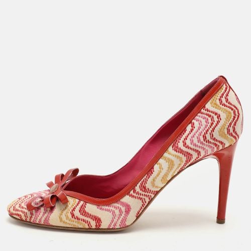 Fabric and Patent Leather Bow Pumps Size 39 - Missoni - Modalova