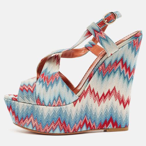 Lurex Fabric Wedge Sandals Size 40 - Missoni - Modalova