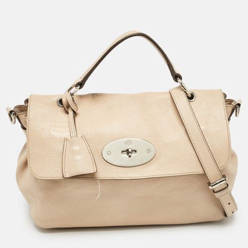 Leather Postman Lock Top Handle Bag - Mulberry - Modalova