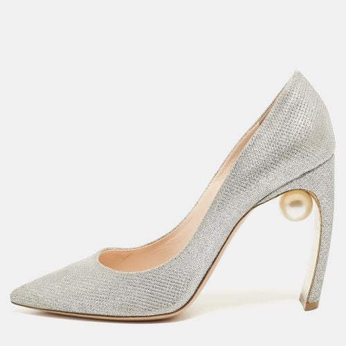 Glitter Lace Pearl Embellished Pointed Toe Pumps Size 40 - Nicholas Kirkwood - Modalova