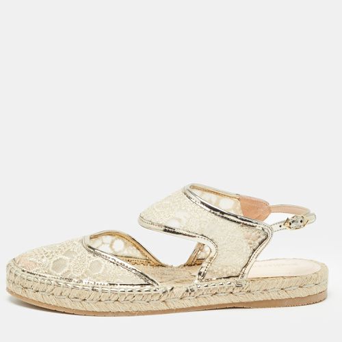 Lace and Mesh Espadrilles Slingback Flats Size 36 - Nicholas Kirkwood - Modalova