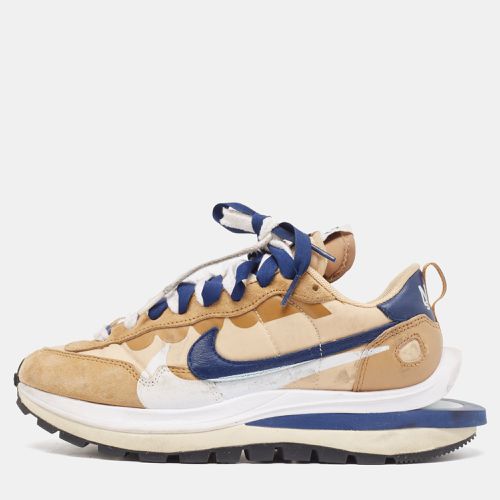 Leather and Fabric Vaporwaffle Sesame Blue Void Sneakers Size 38 - Nike x Sacai - Modalova