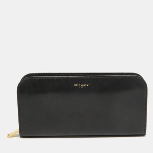 Saint Laurent Leather Zip Continental Wallet - Saint Laurent Paris - Modalova