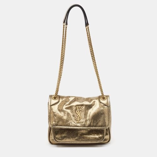 Saint Laurent Green Patent Leather Baby Niki Chain Shoulder Bag - Saint Laurent Paris - Modalova