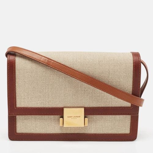 Saint Laurent /Beige Canvas Bellechasse Shoulder Bag - Saint Laurent Paris - Modalova