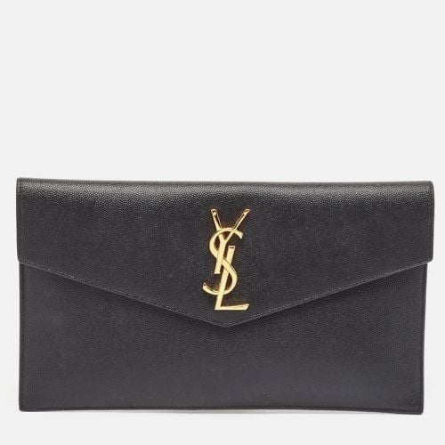 Saint Laurent Leather Uptown Pouch Clutch - Saint Laurent Paris - Modalova