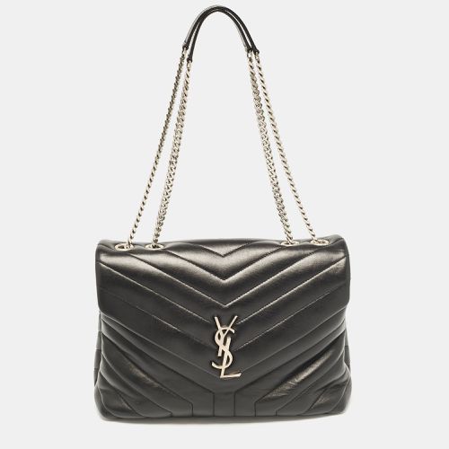 Saint Laurent Matelassé Leather Medium Loulou Shoulder Bag - Saint Laurent Paris - Modalova