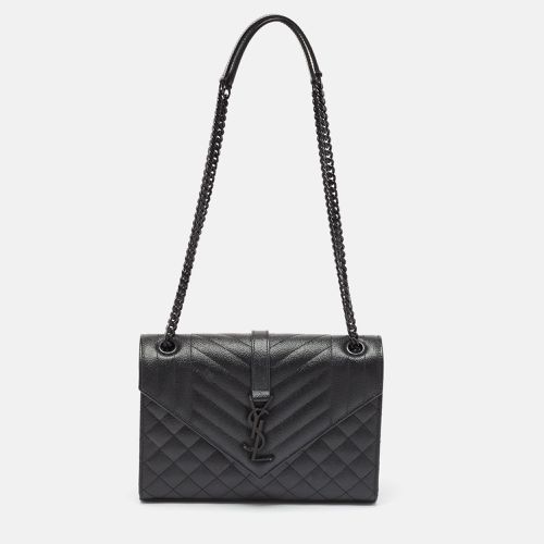 Saint Laurent Mix Matelassé Leather Medium Envelope Chain Shoulder Bag - Saint Laurent Paris - Modalova