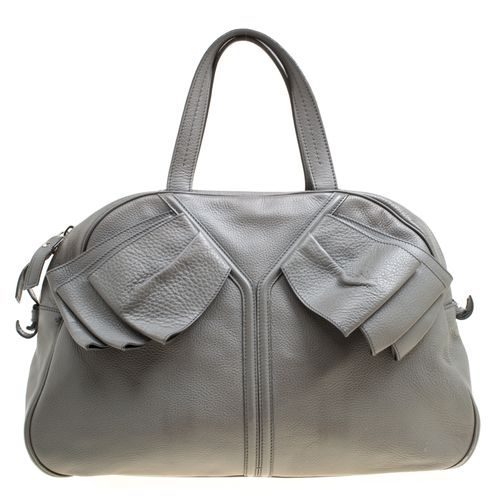 Leather Large Obi Bowler Bag - Yves Saint Laurent - Modalova