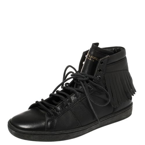 Saint Laurent Leather Classic Court Fringe Sneakers Size 36 - Saint Laurent Paris - Modalova