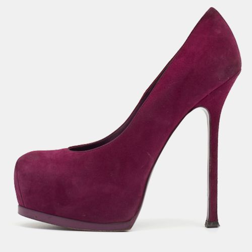 Saint Laurent Suede Tribtoo Pumps Size 38 - Saint Laurent Paris - Modalova