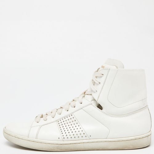 Saint Laurent Leather Wolly High Top Sneakers Size 40 - Saint Laurent Paris - Modalova