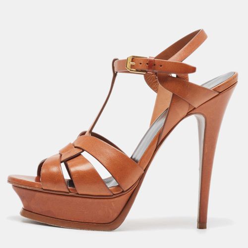 Saint Laurent Leather Tribute Sandals Size 40 - Saint Laurent Paris - Modalova