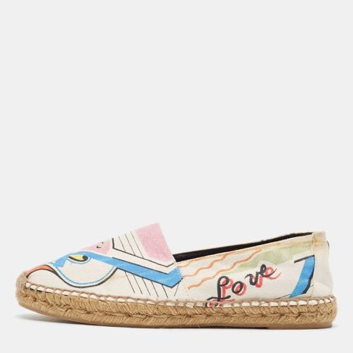 Saint Laurent Canvas Love Espadrille Flats Size 40 - Saint Laurent Paris - Modalova