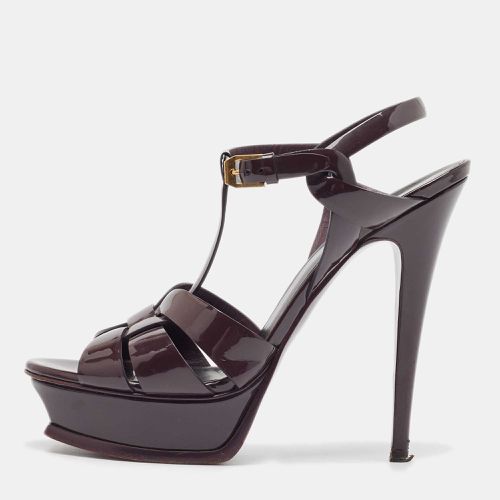 Saint Laurent Patent Tribute Sandals Size 40 - Saint Laurent Paris - Modalova