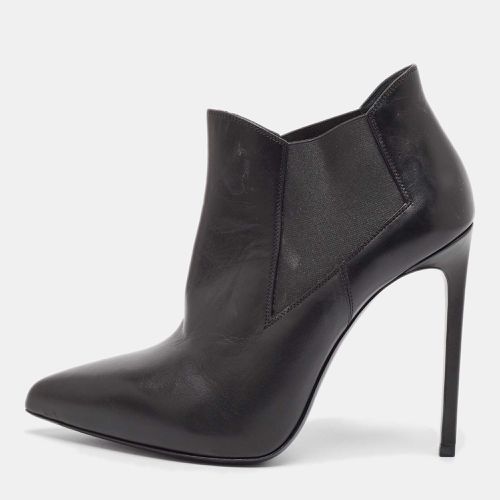 Saint Laurent Leather Ela Ankle Booties Size 40 - Saint Laurent Paris - Modalova