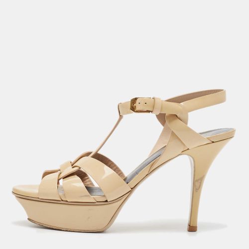 Saint Laurent Patent Leather Tribute Sandals Size 36 - Saint Laurent Paris - Modalova