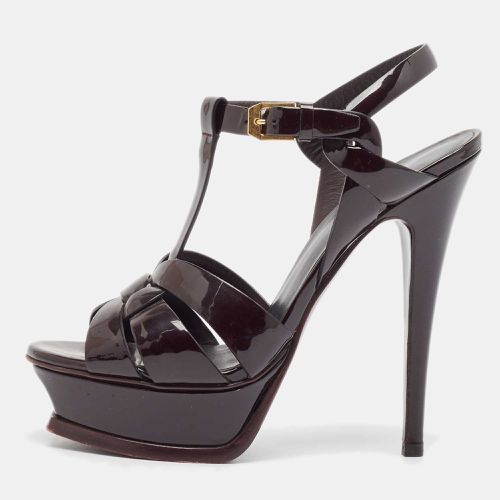 Saint Laurent Patent Tribute Platform Sandals Size 35 - Saint Laurent Paris - Modalova