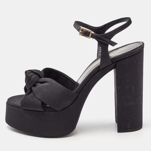 Saint Laurent Knotted Canvas Bianca Sandals Size 38.5 - Saint Laurent Paris - Modalova