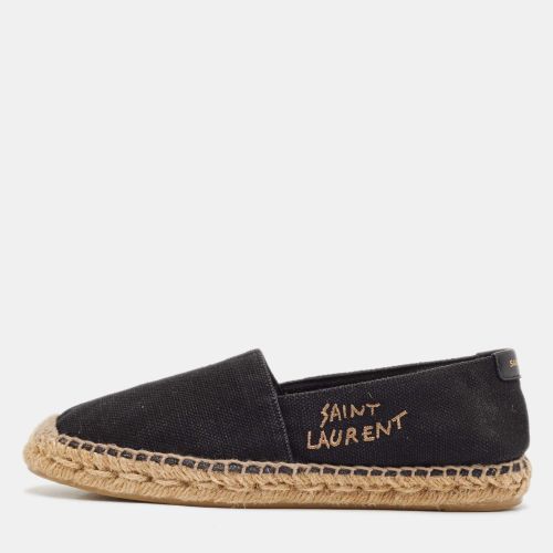 Saint Laurent Canvas Embroidered Espadrille Flats Size 36 - Saint Laurent Paris - Modalova