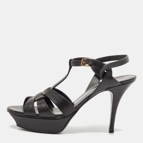 Saint Laurent Leather Tribute Platform Sandals Size 39 - Saint Laurent Paris - Modalova