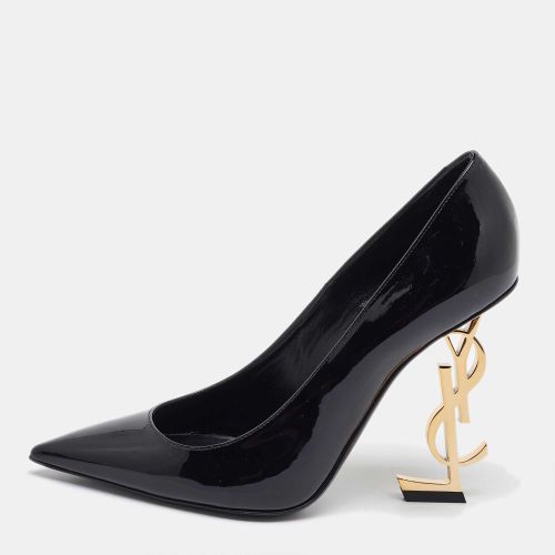 Saint Laurent Patent Leather Opyum Pointed Toe Pumps Size 37 - Saint Laurent Paris - Modalova