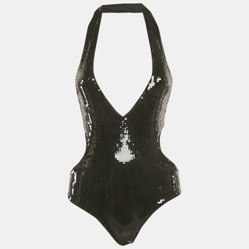 Sequin Embellished Jersey Cut-Out Swimsuit XS - Saint Laurent Paris - Modalova