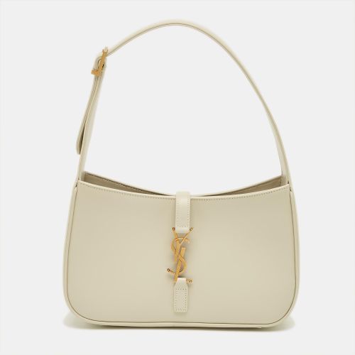 Saint Laurent Ivory Leather LE 5 À 7 Shoulder Bag - Saint Laurent Paris - Modalova