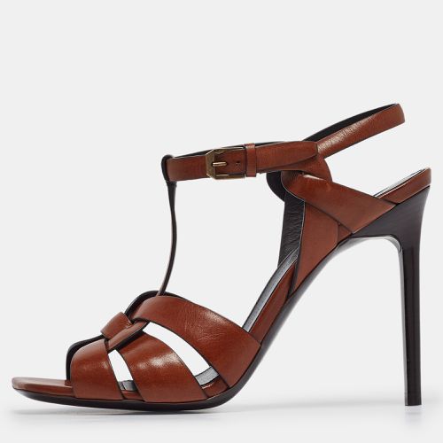 Saint Laurent Leather Tribute Sandals Size 39.5 - Saint Laurent Paris - Modalova