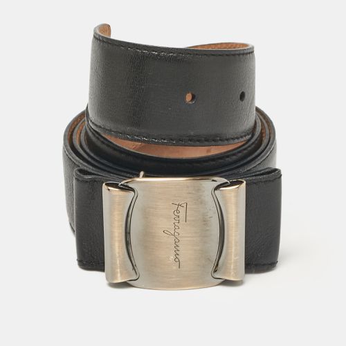 Leather Metal Bow Belt 90CM - Salvatore Ferragamo - Modalova