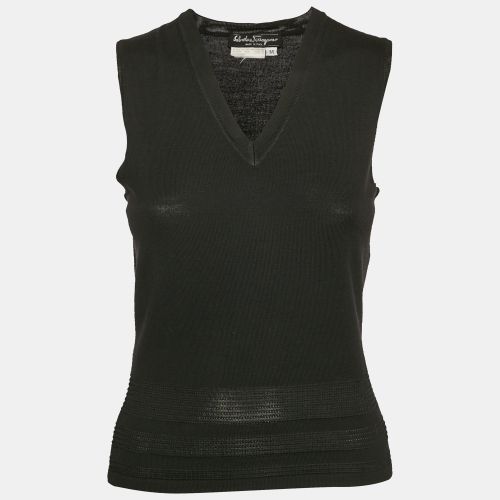 Wool Knit Sweater Vest M - Salvatore Ferragamo - Modalova