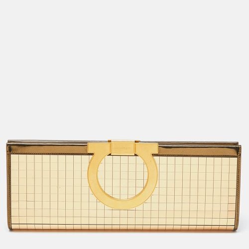 Acrylic and Leather Musa Gancini Clutch - Salvatore Ferragamo - Modalova