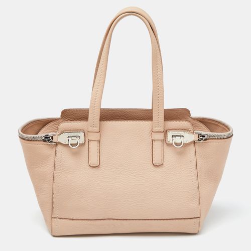 Leather Verve Tote - Salvatore Ferragamo - Modalova