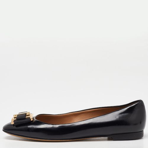 Patent Leather Buckle Ballet Flats Size 35.5 - Salvatore Ferragamo - Modalova