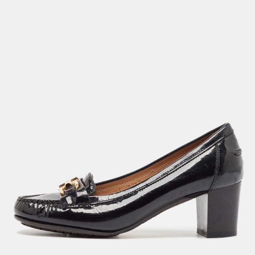 Patent Leather Gancini Buckle Loafer Pumps Size 36 - Salvatore Ferragamo - Modalova