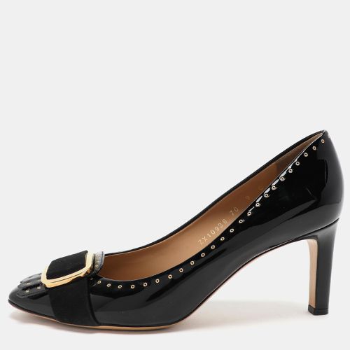 Patent Leather Embellished Pumps Size 39.5 - Salvatore Ferragamo - Modalova