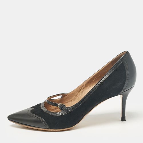 Leather and Suede Pumps Size 38 - Salvatore Ferragamo - Modalova