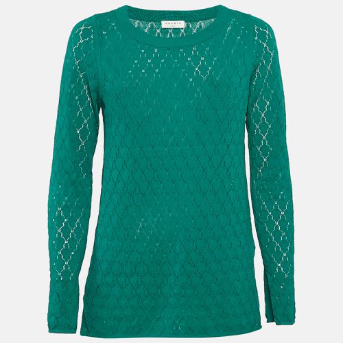 Pointelle Stretch Knit Anabelle Jumper L - Sandro - Modalova