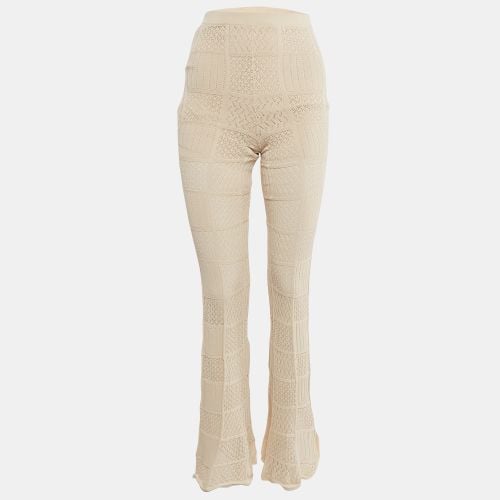 Stretch Knit Flared Trousers S - Sandro - Modalova