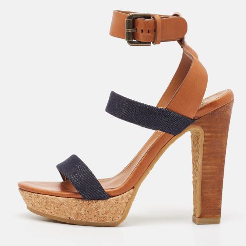 Canvas Denim Ankle Strap Sandals Size 36 - See by Chloe - Modalova