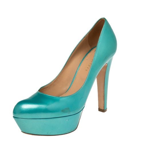 Patent Leather Platform Pumps Size 36.5 - Sergio Rossi - Modalova