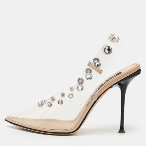 PVC Studded Slingback Pumps Size 40 - Sergio Rossi - Modalova