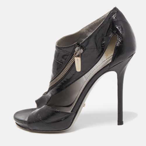 Eel Zip Detail Cutout Booties Size 37.5 - Sergio Rossi - Modalova