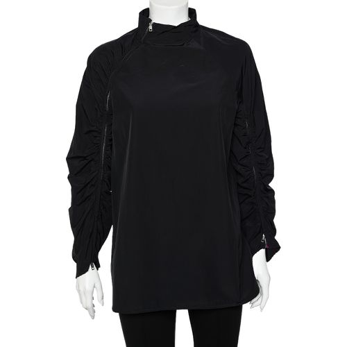 Synthetic Contrast Trim Ruched Zip Detail Tunic Top S - Sportmax - Modalova