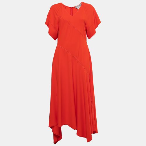 Crepe Short Sleeve Asymmetrical Midi Dress M - Sportmax - Modalova